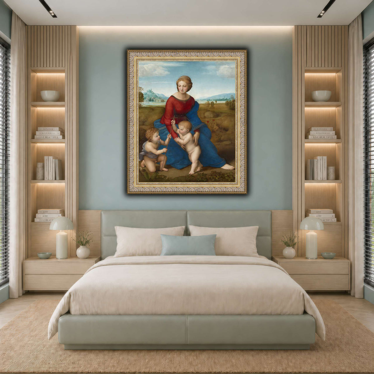 Raffaello_Sanzio_Madonna_in_the_Meadow cool-bedroom