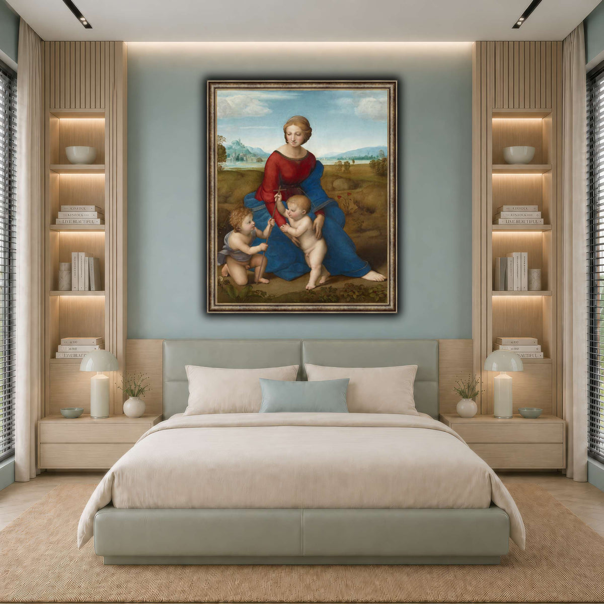 Raffaello_Sanzio_Madonna_in_the_Meadow cool-bedroom