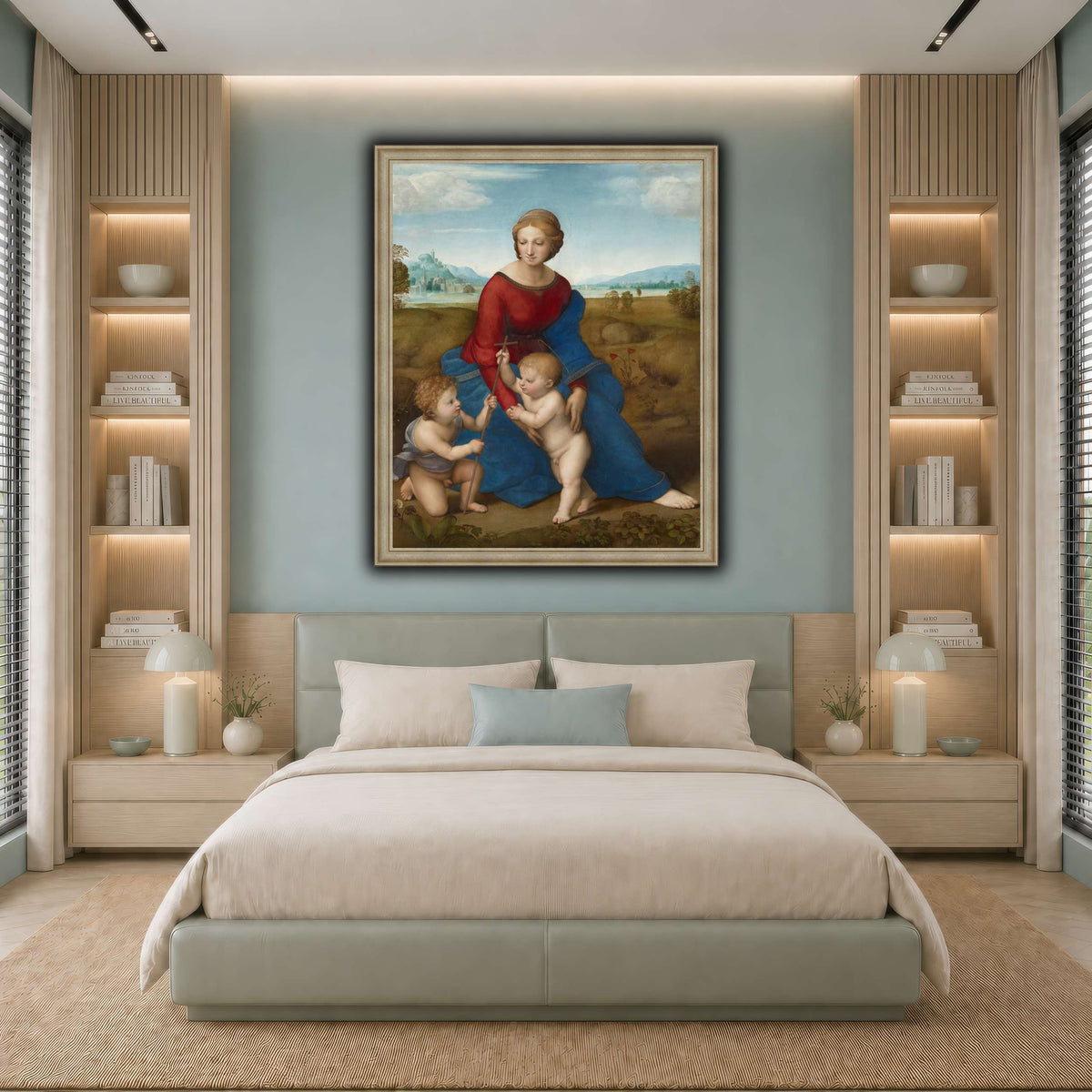 Raffaello_Sanzio_Madonna_in_the_Meadow cool-bedroom