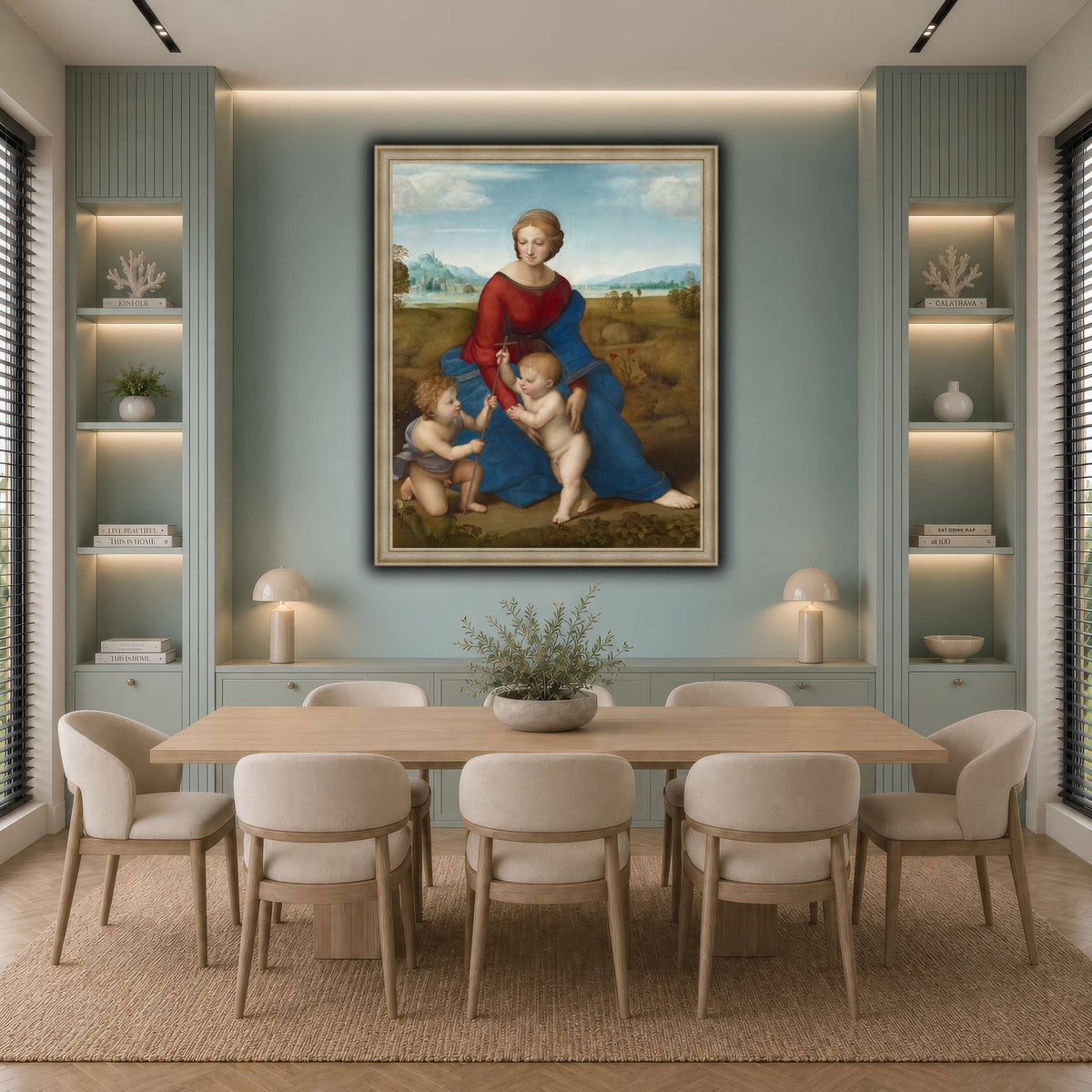 Raffaello_Sanzio_Madonna_in_the_Meadow cool-dining