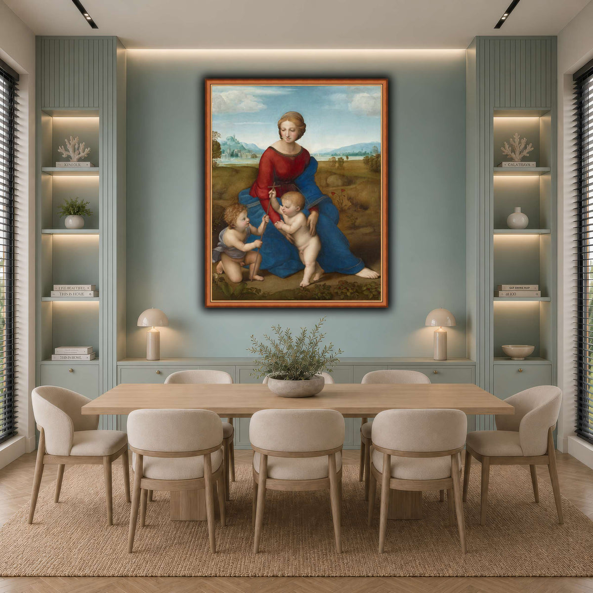 Raffaello_Sanzio_Madonna_in_the_Meadow cool-dining