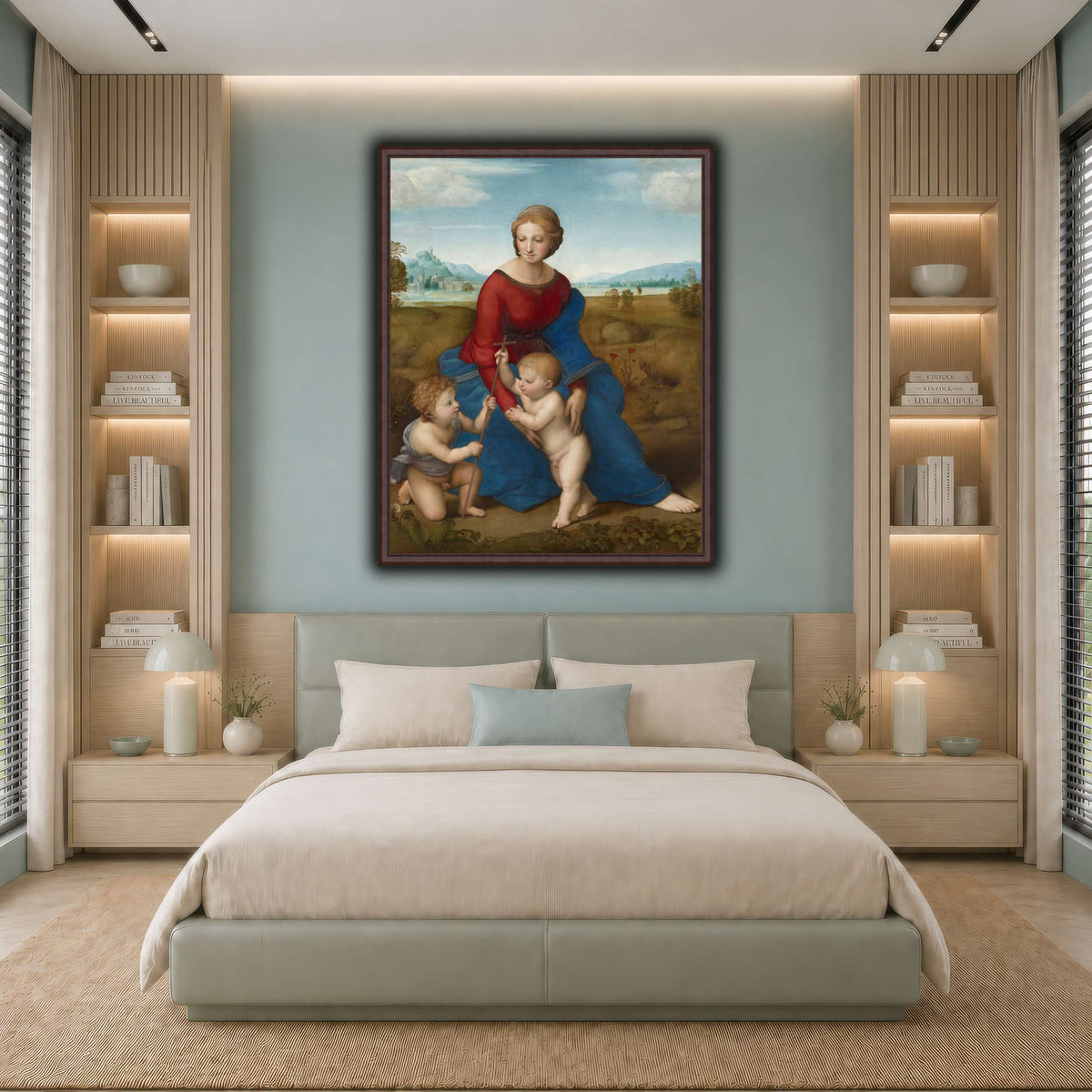 Raffaello_Sanzio_Madonna_in_the_Meadow cool-bedroom