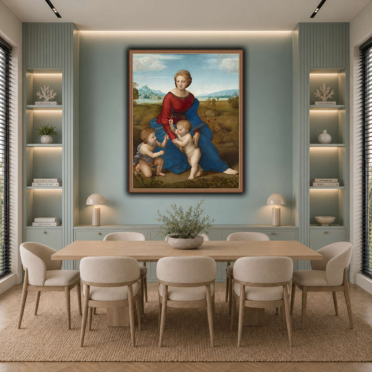 Raffaello_Sanzio_Madonna_in_the_Meadow cool-dining