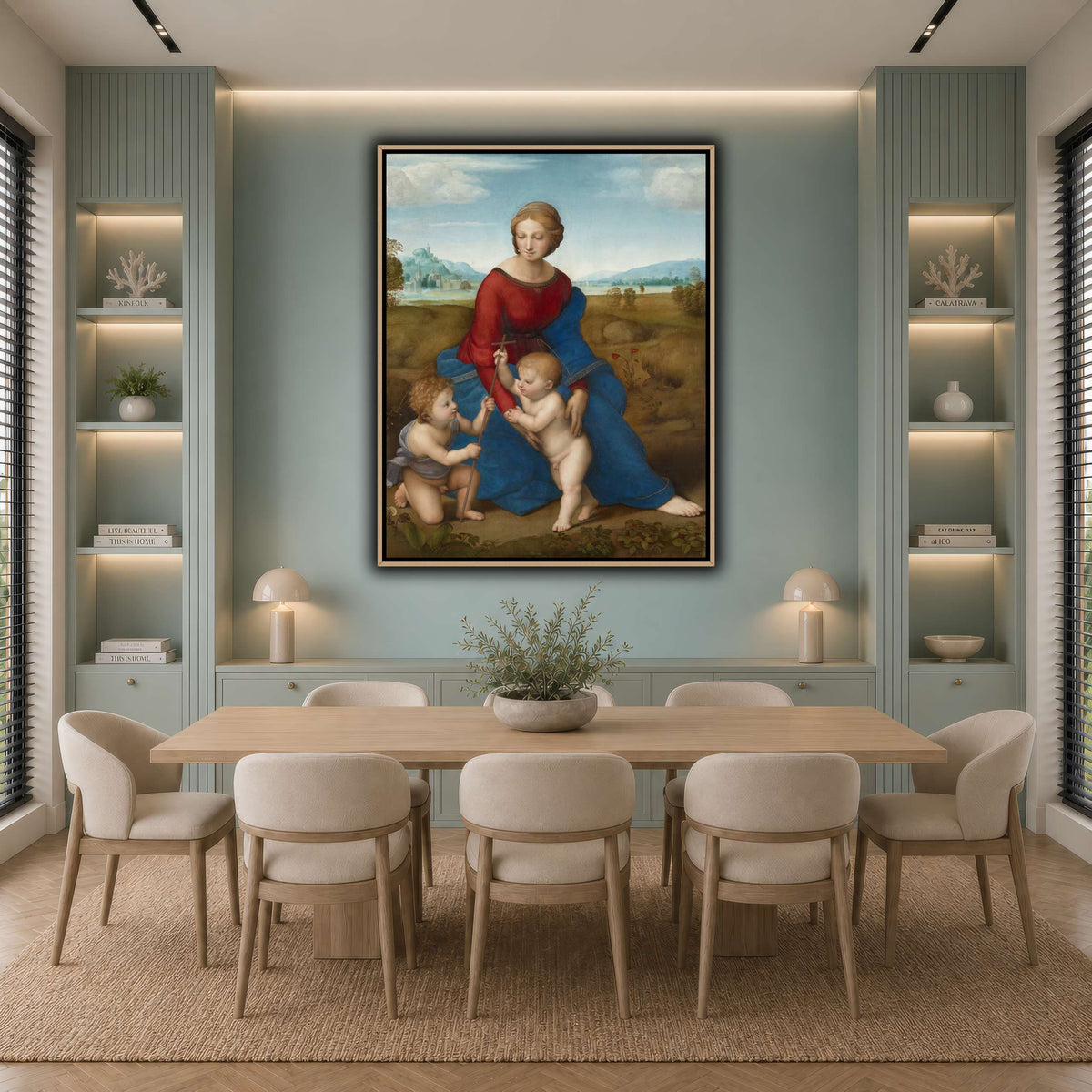 Raffaello_Sanzio_Madonna_in_the_Meadow cool-dining