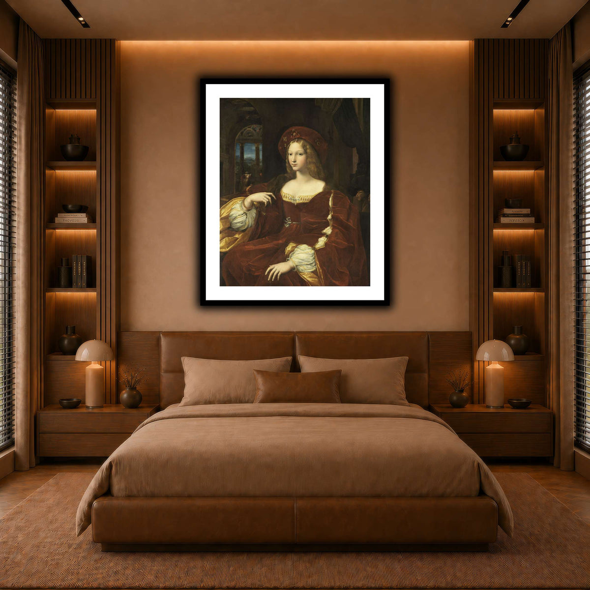 Raffaello_Sanzio_Portrait_de_Jeanne_d'Aragon warm-bedroom