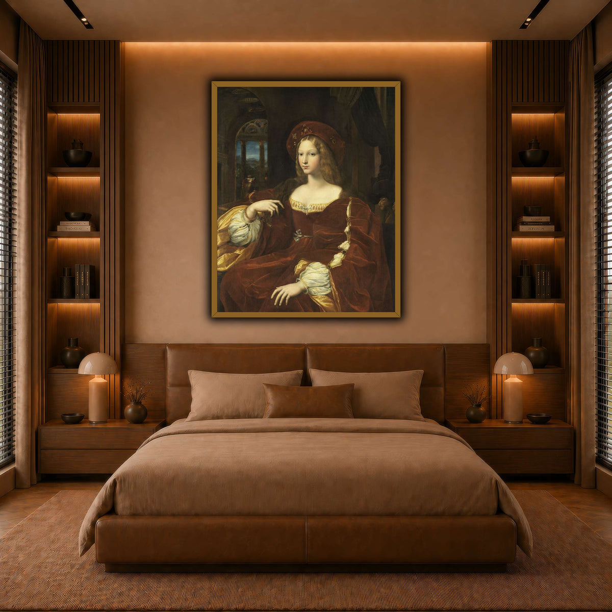 Raffaello_Sanzio_Portrait_de_Jeanne_d'Aragon warm-bedroom