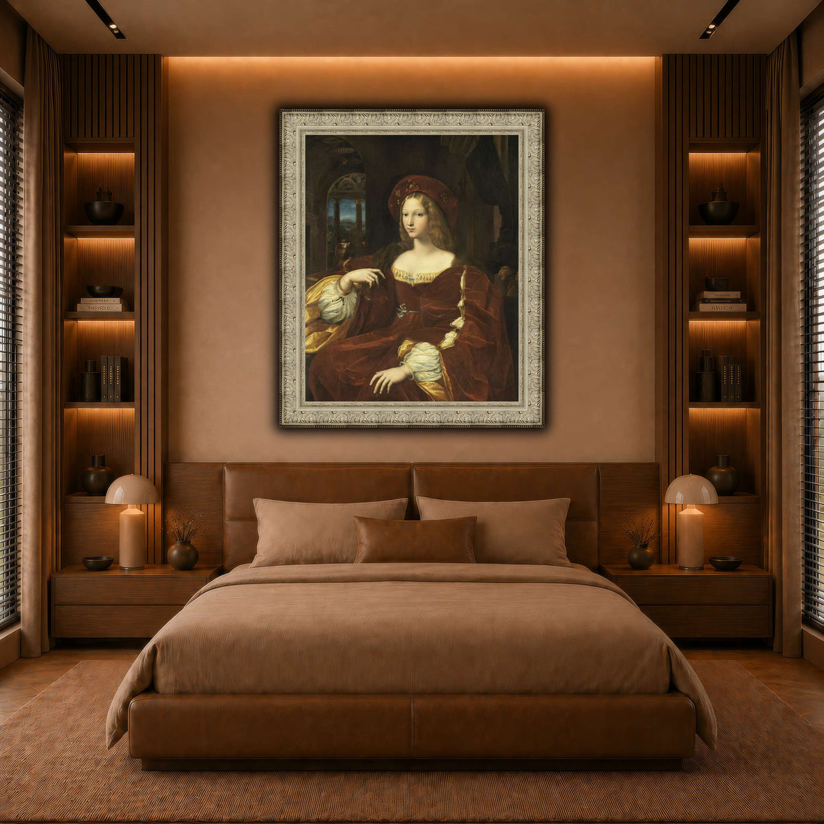 Raffaello_Sanzio_Portrait_de_Jeanne_d'Aragon warm-bedroom