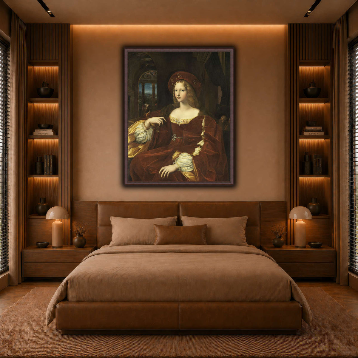 Raffaello_Sanzio_Portrait_de_Jeanne_d'Aragon warm-bedroom