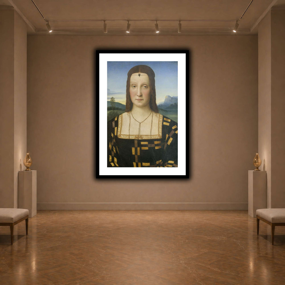Raffaello_Sanzio_Portrait_of_Elisabetta_Gonzaga,_Duchess_of_Urbino dark neutral-agallery