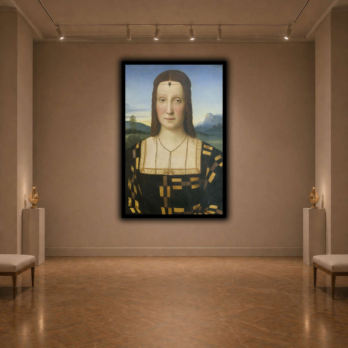 Raffaello_Sanzio_Portrait_of_Elisabetta_Gonzaga,_Duchess_of_Urbino dark neutral-agallery