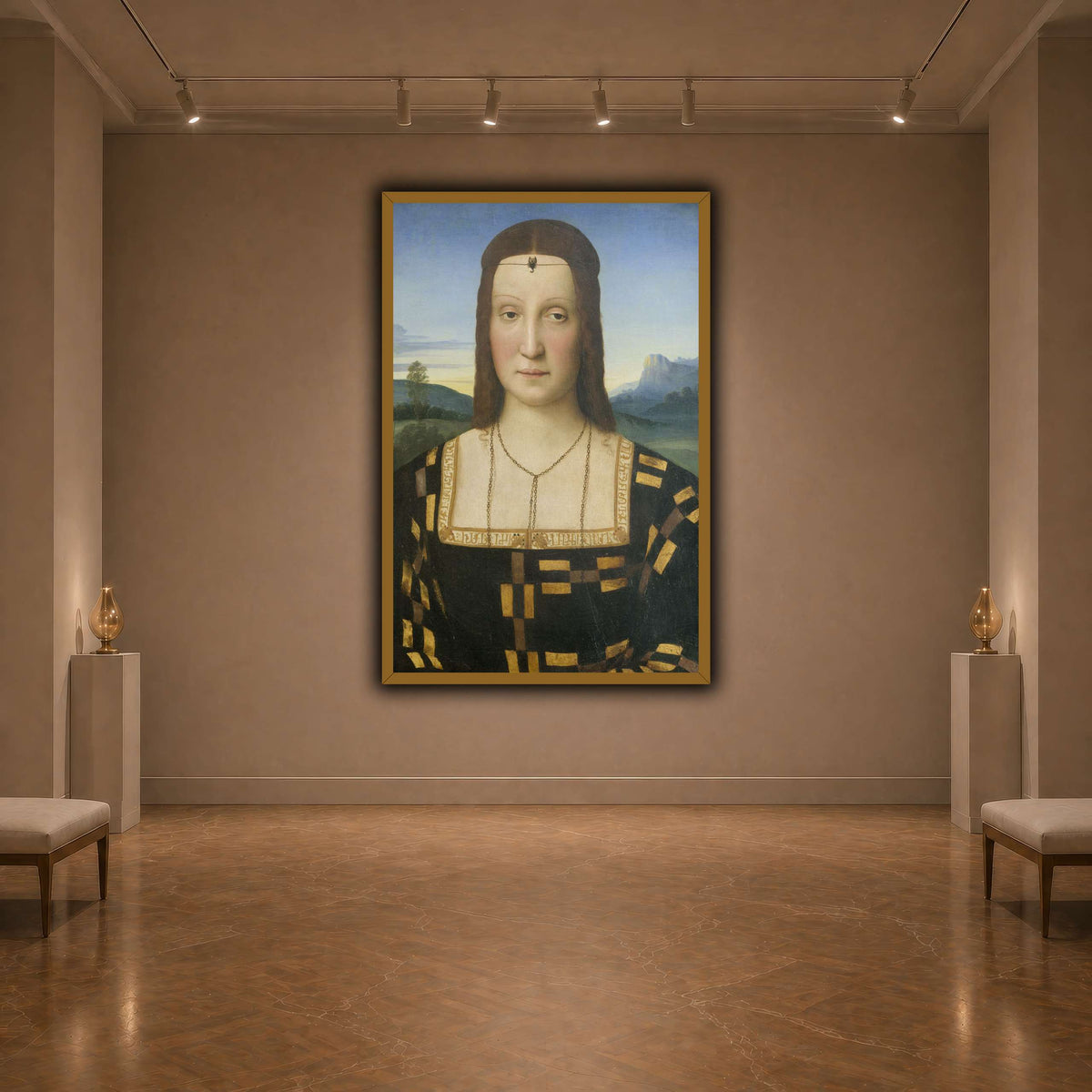 Raffaello_Sanzio_Portrait_of_Elisabetta_Gonzaga,_Duchess_of_Urbino dark neutral-agallery