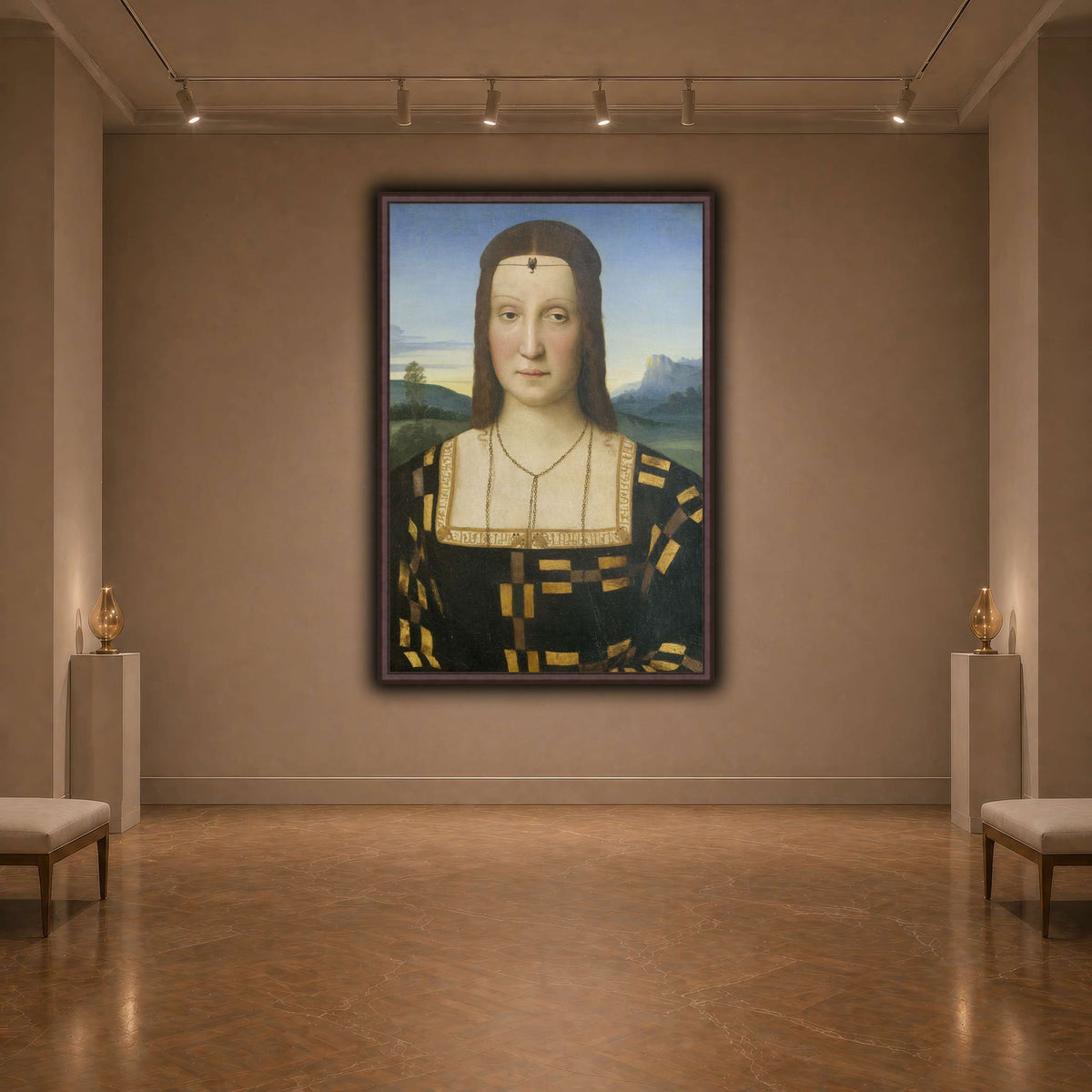 Raffaello_Sanzio_Portrait_of_Elisabetta_Gonzaga,_Duchess_of_Urbino dark neutral-agallery