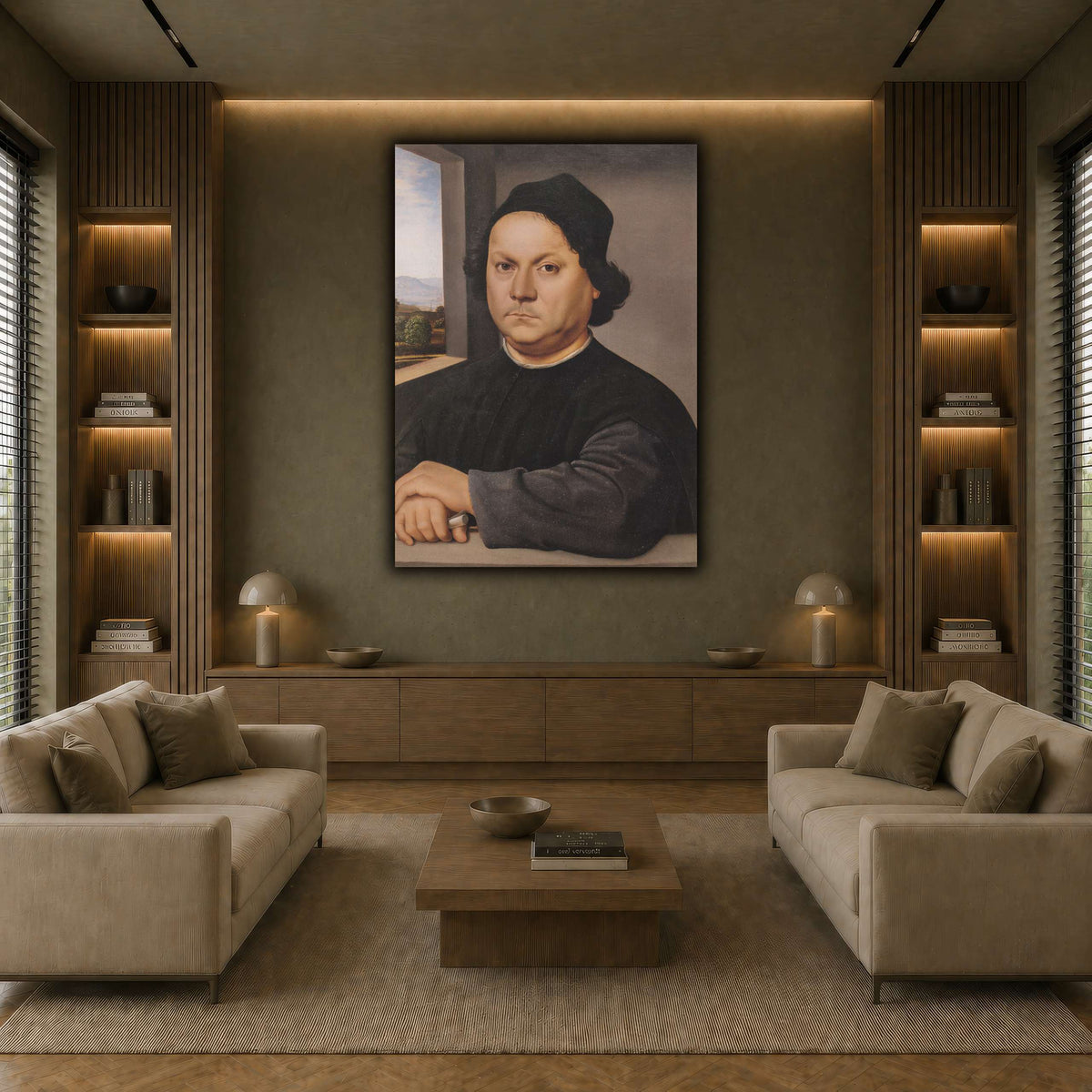 Raffaello_Sanzio_Retrato_de_Pietro_Perugino earth-living room