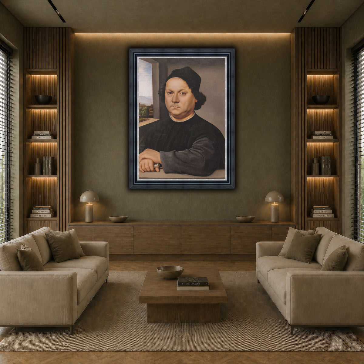 Raffaello_Sanzio_Retrato_de_Pietro_Perugino earth-living room