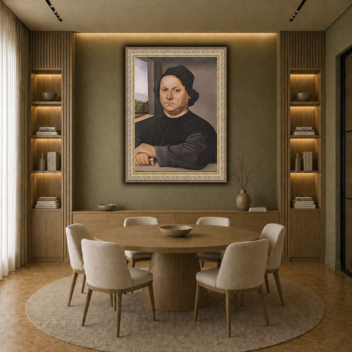 Raffaello_Sanzio_Retrato_de_Pietro_Perugino earth-dining room