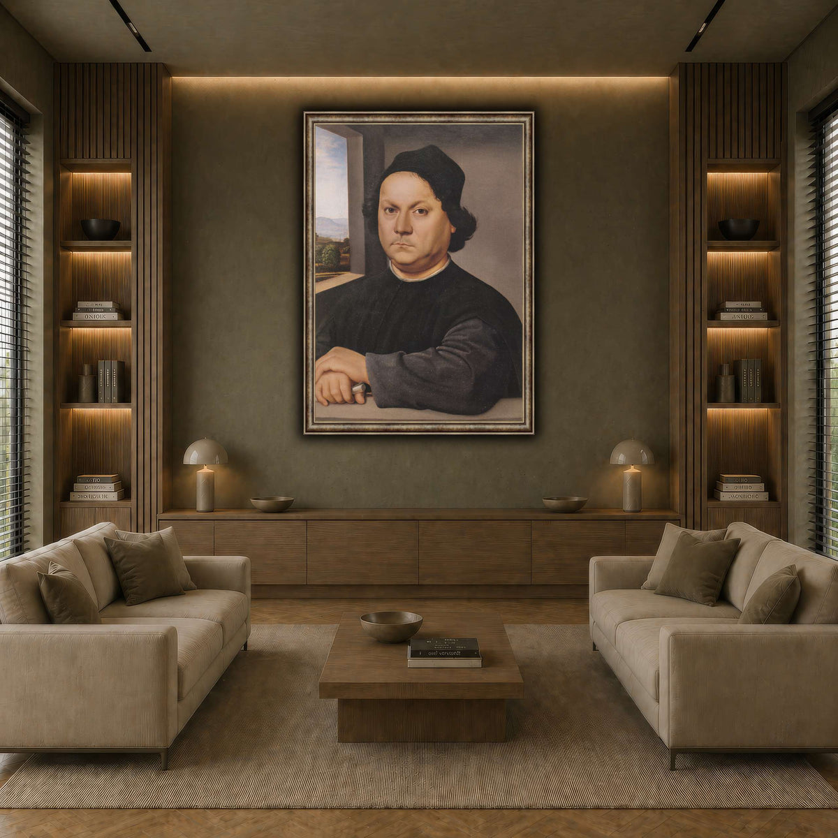 Raffaello_Sanzio_Retrato_de_Pietro_Perugino earth-living room