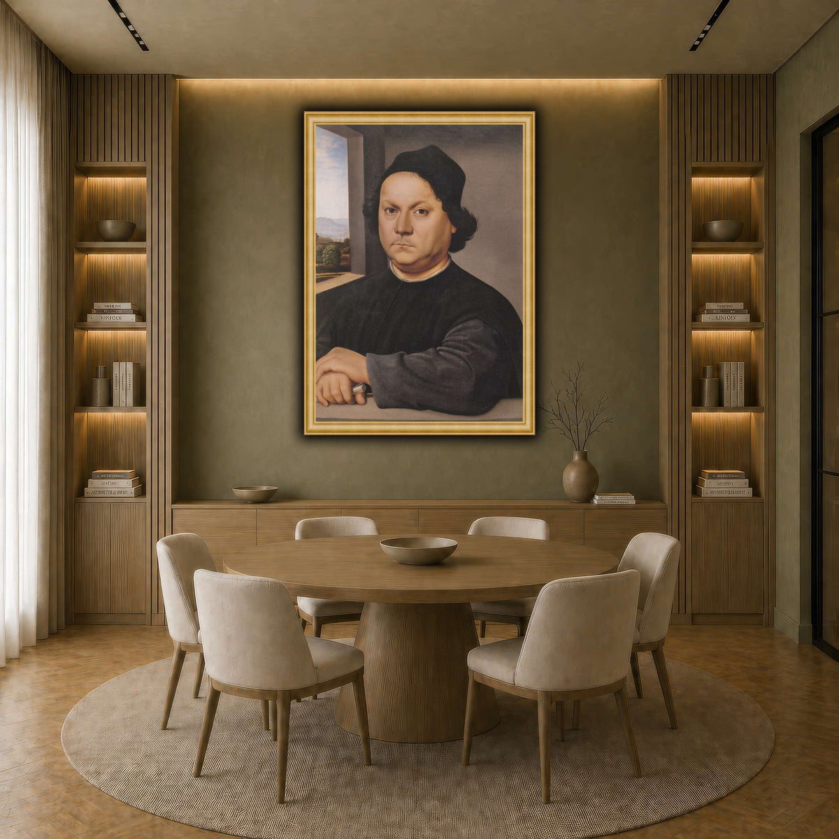 Raffaello_Sanzio_Retrato_de_Pietro_Perugino earth-dining room