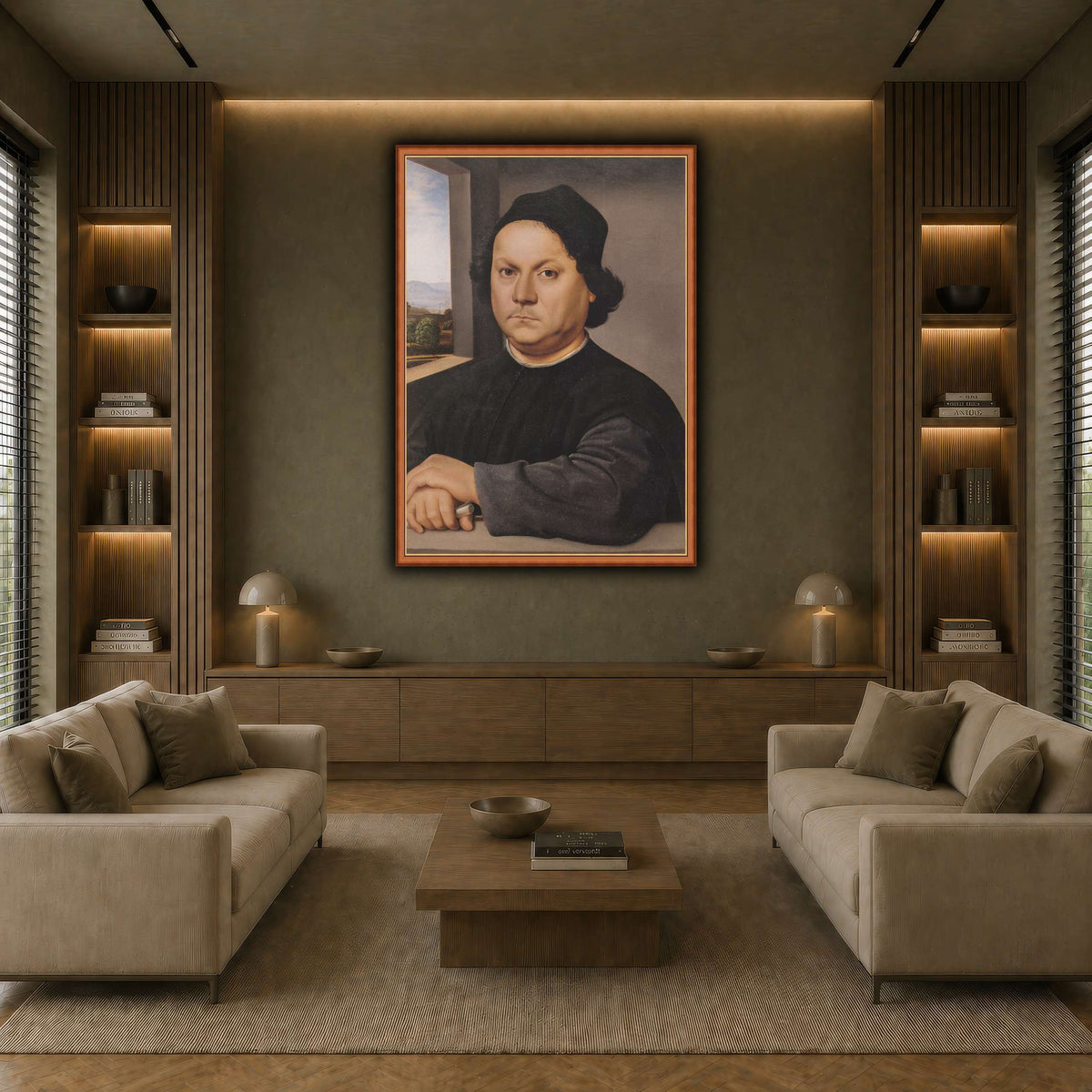 Raffaello_Sanzio_Retrato_de_Pietro_Perugino earth-living room