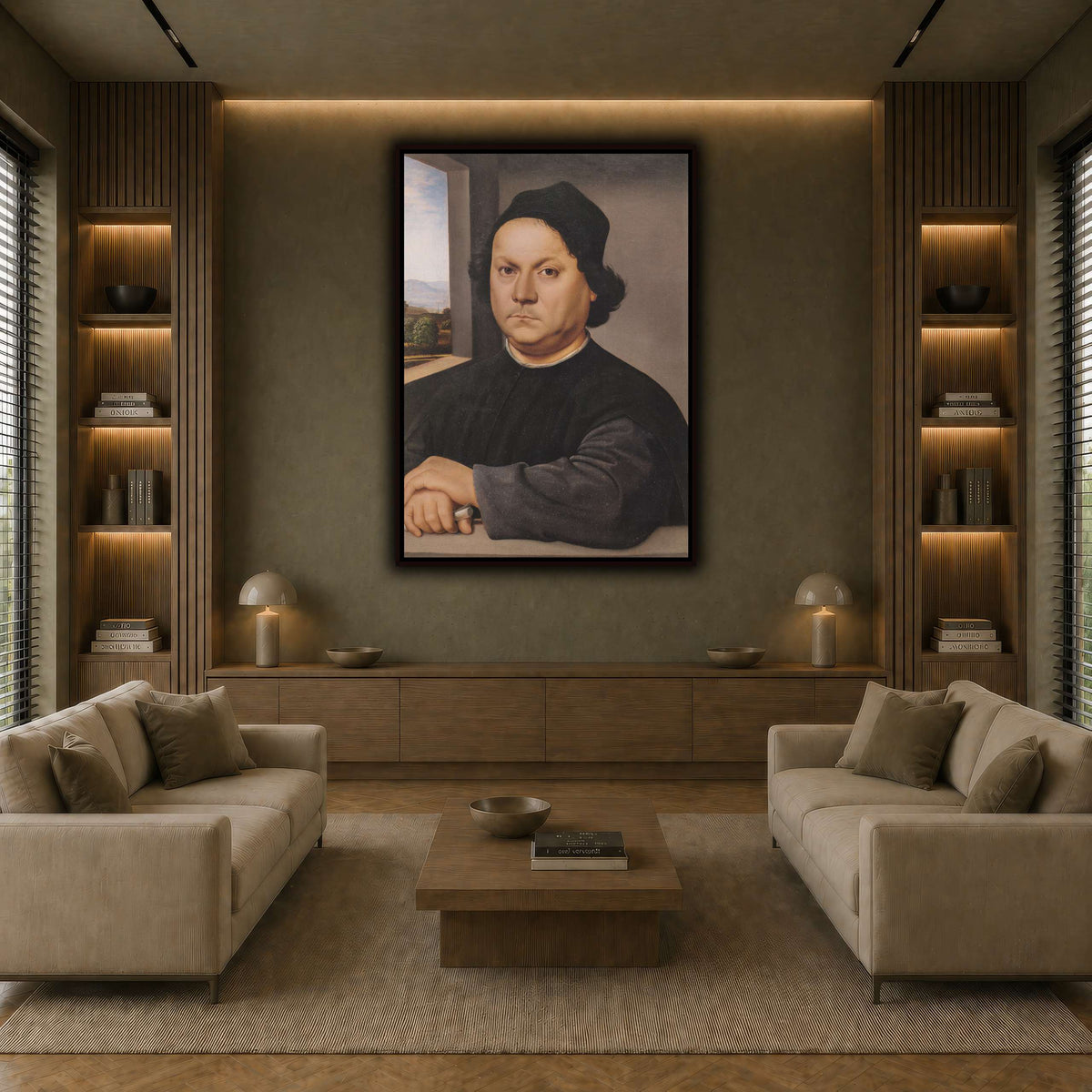 Raffaello_Sanzio_Retrato_de_Pietro_Perugino earth-living room