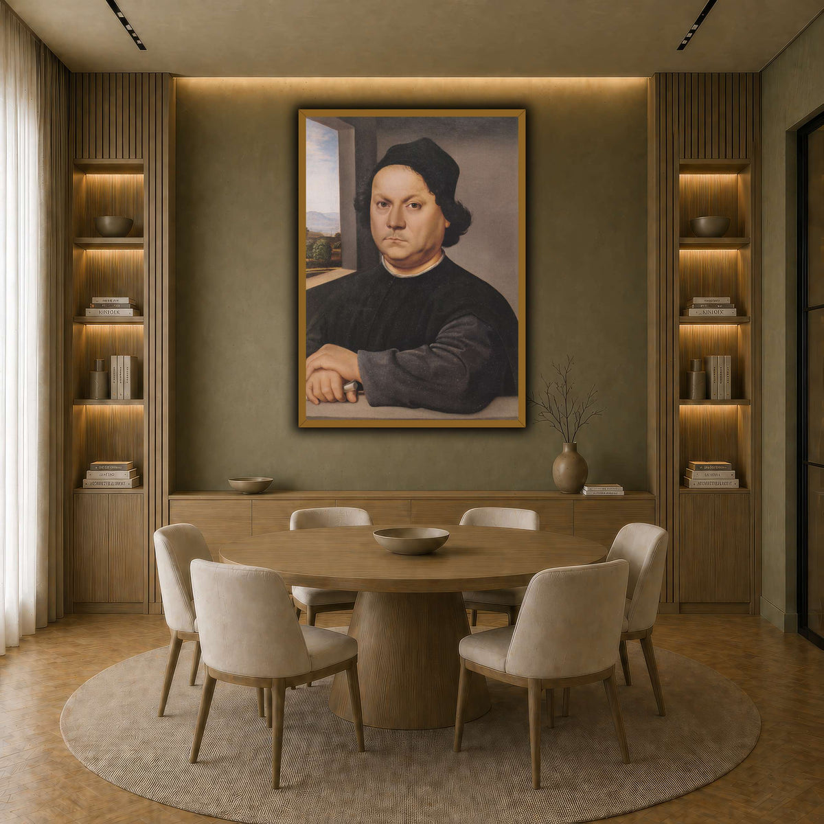 Raffaello_Sanzio_Retrato_de_Pietro_Perugino earth-dining room