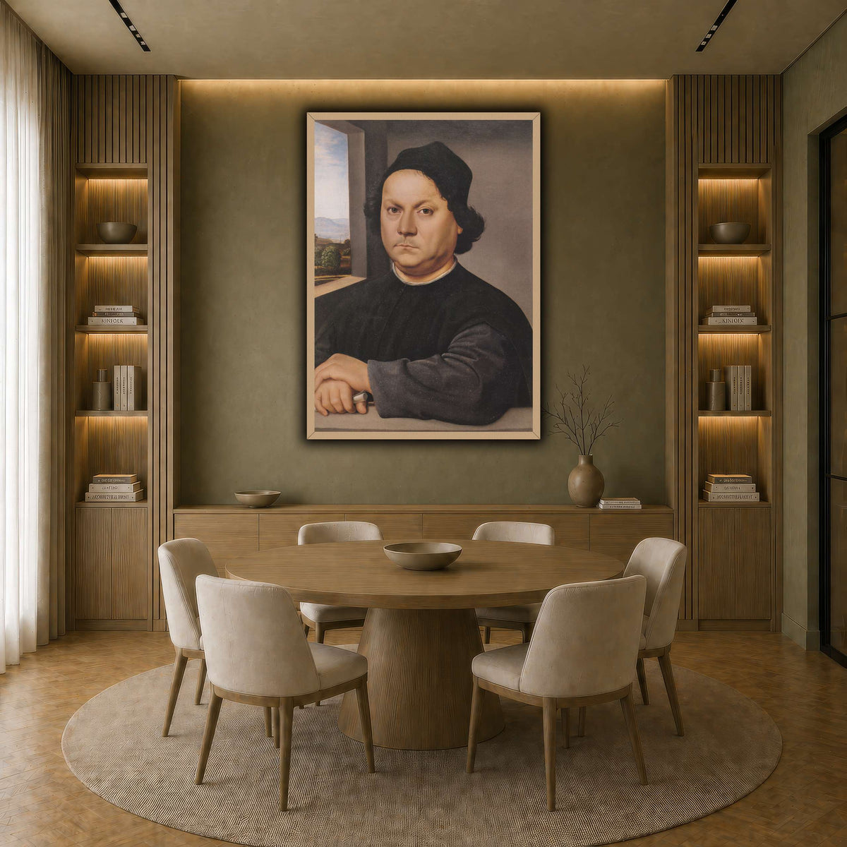 Raffaello_Sanzio_Retrato_de_Pietro_Perugino earth-dining room