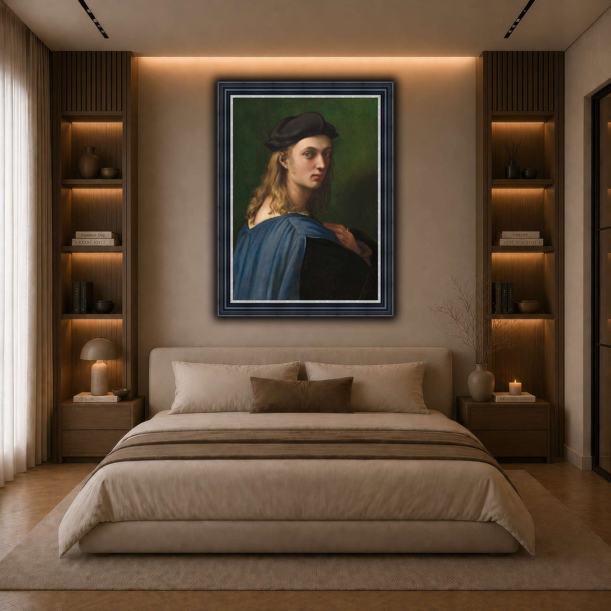 Raffaello_Sanzio_Ritratto_di_Bindo_Altoviti dark neutral-bedroom