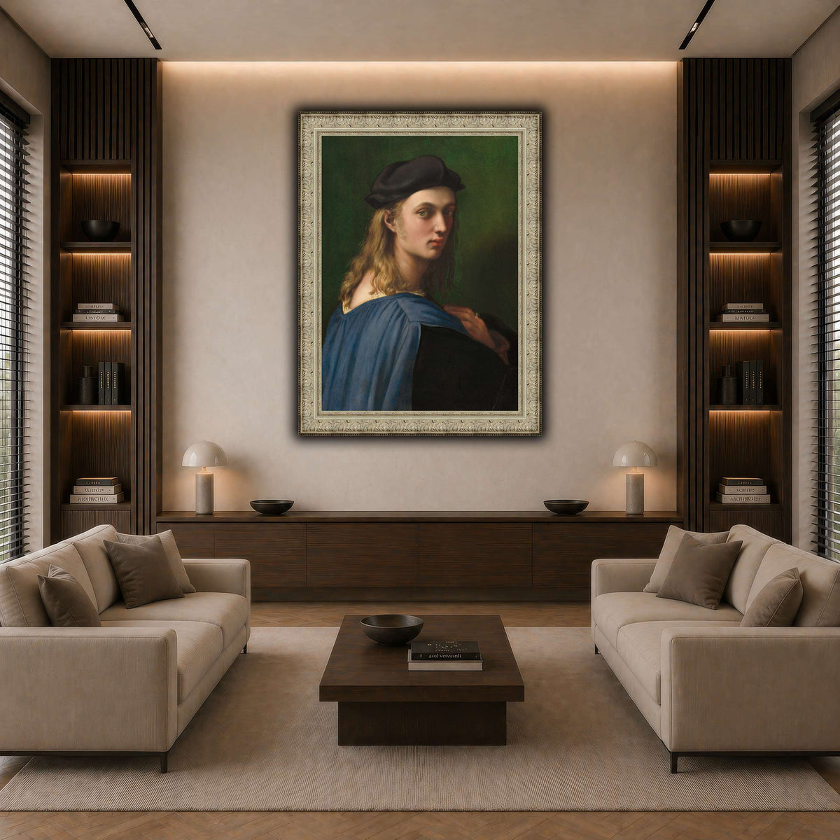Raffaello_Sanzio_Ritratto_di_Bindo_Altoviti dark neutral-living room