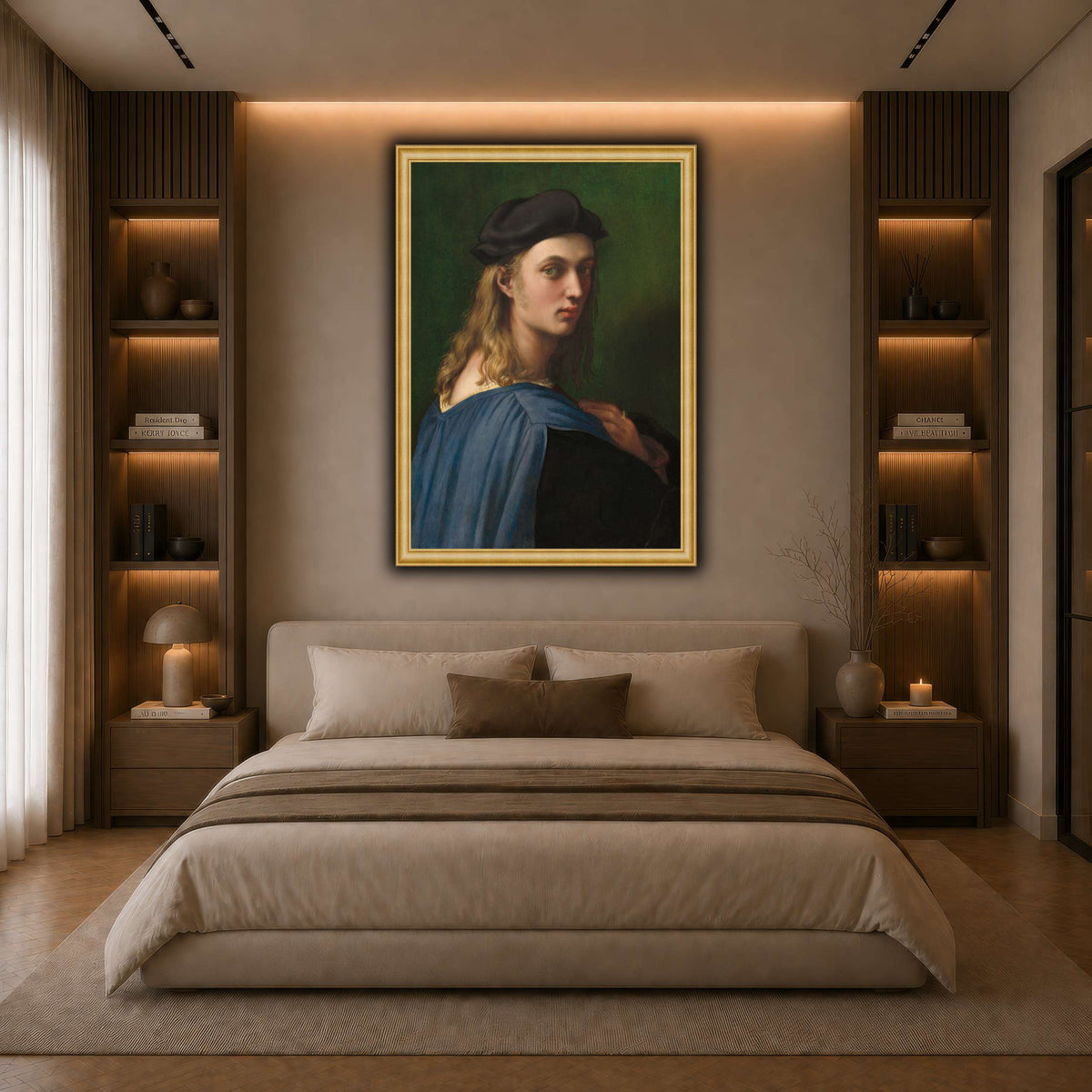 Raffaello_Sanzio_Ritratto_di_Bindo_Altoviti dark neutral-bedroom