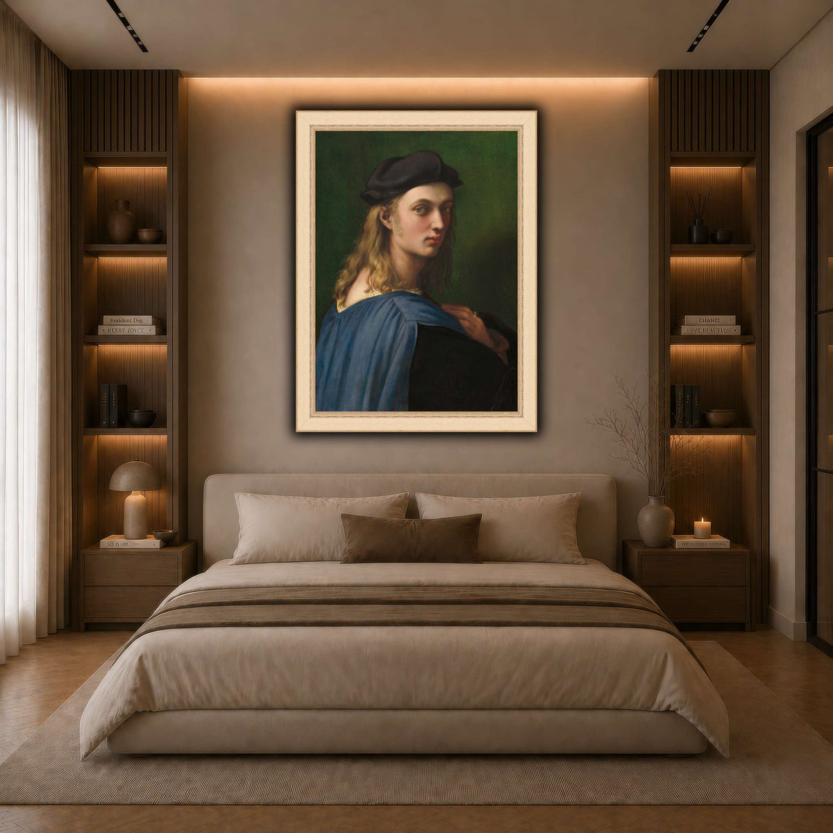 Raffaello_Sanzio_Ritratto_di_Bindo_Altoviti dark neutral-bedroom
