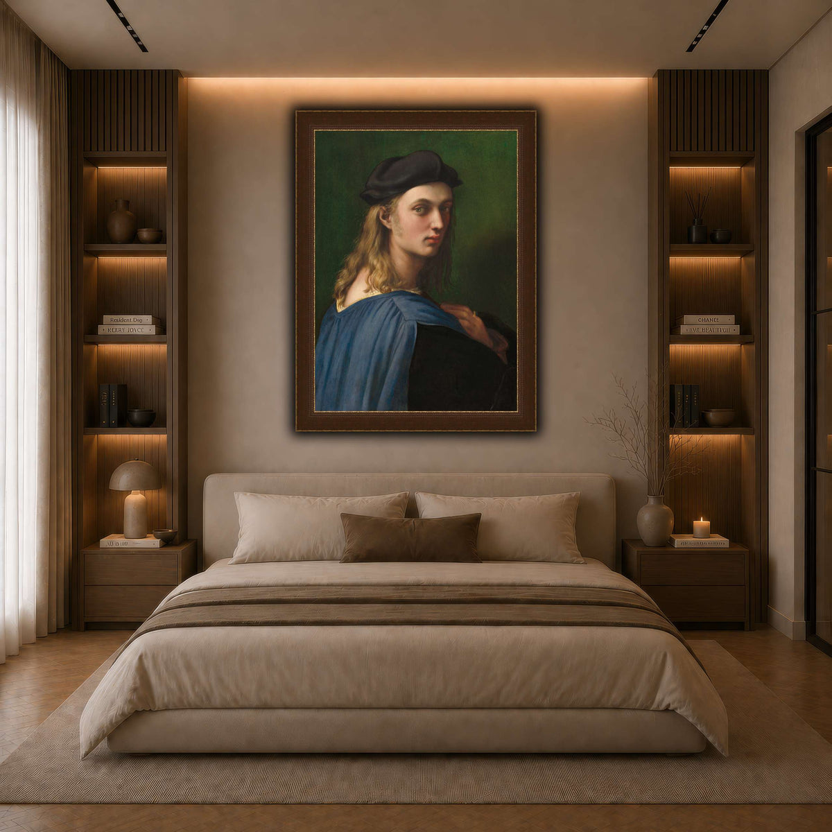Raffaello_Sanzio_Ritratto_di_Bindo_Altoviti dark neutral-bedroom