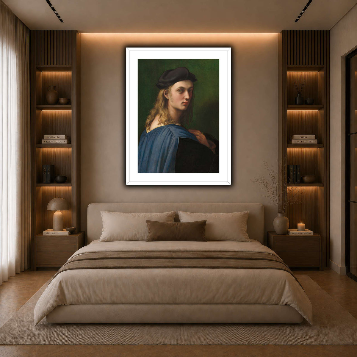 Raffaello_Sanzio_Ritratto_di_Bindo_Altoviti dark neutral-bedroom