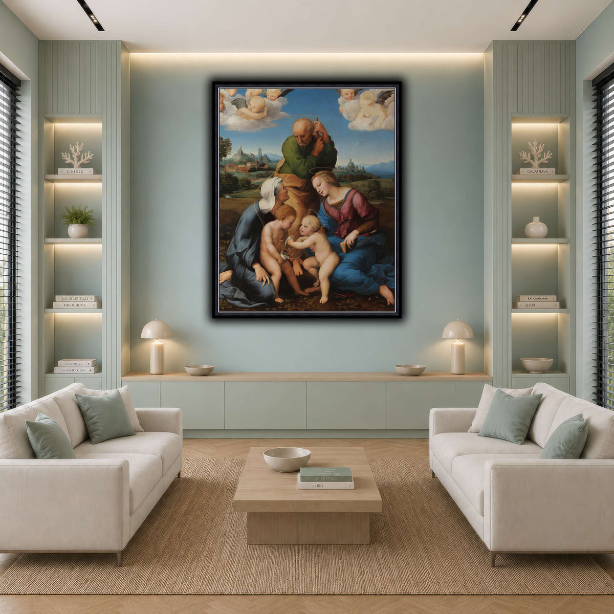 Raffaello_Sanzio_Sacra_Famiglia_Canigiani cool-living room