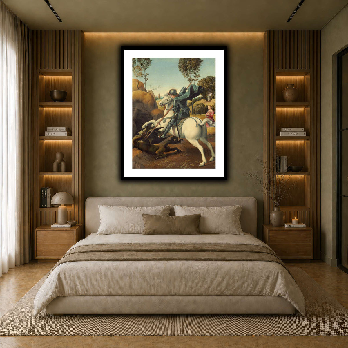 Raffaello_Sanzio_Saint_George_and_the_Dragon earth-bedroom