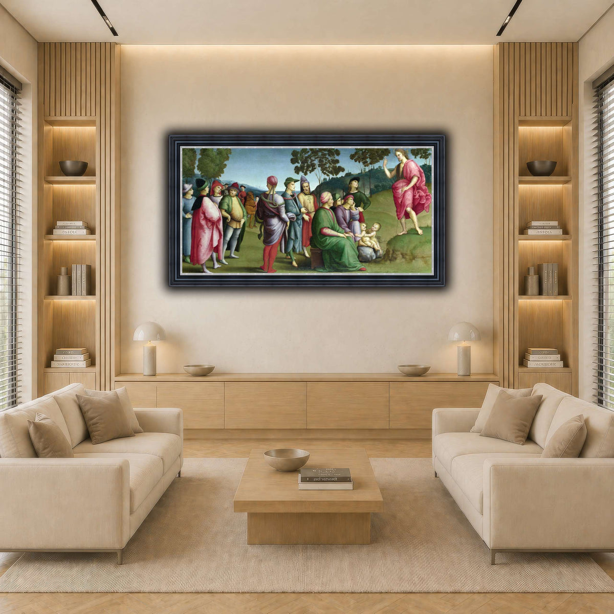 Raffaello_Sanzio_Saint_John_the_Baptist_Preaching light neutral-living room