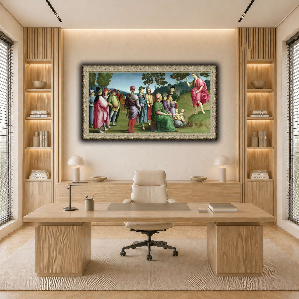 Raffaello_Sanzio_Saint_John_the_Baptist_Preaching light neutral-office