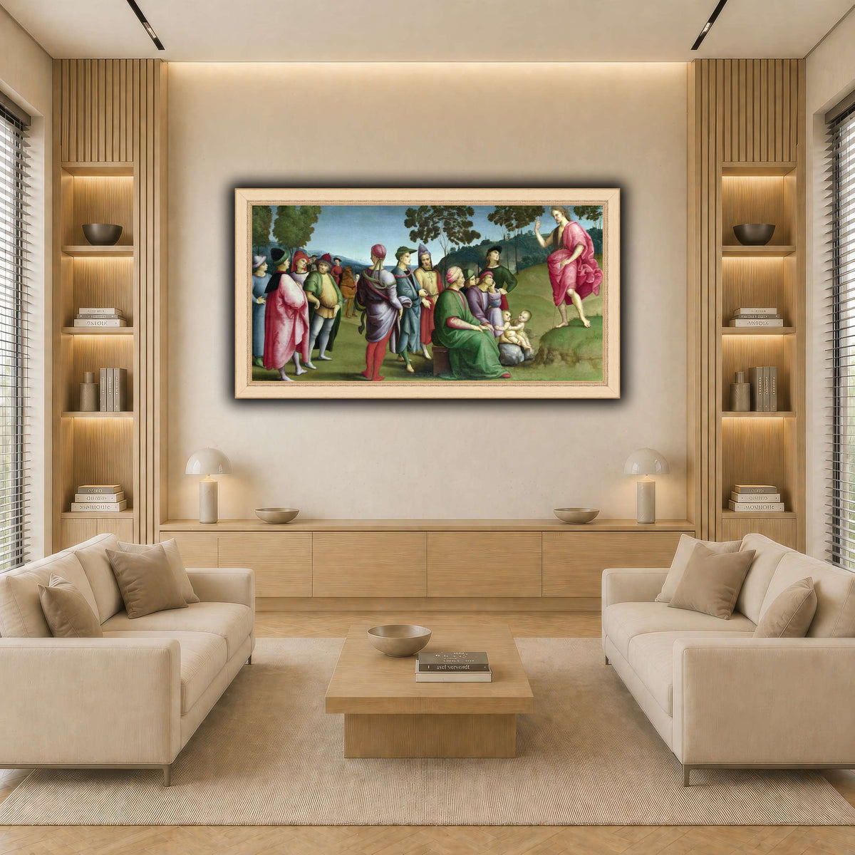 Raffaello_Sanzio_Saint_John_the_Baptist_Preaching light neutral-living room