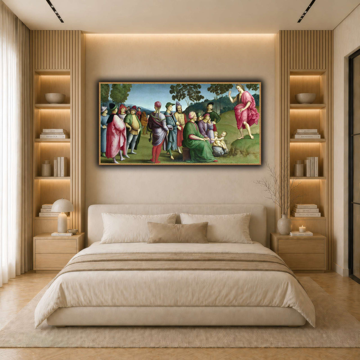 Raffaello_Sanzio_Saint_John_the_Baptist_Preaching light neutral- bedroom