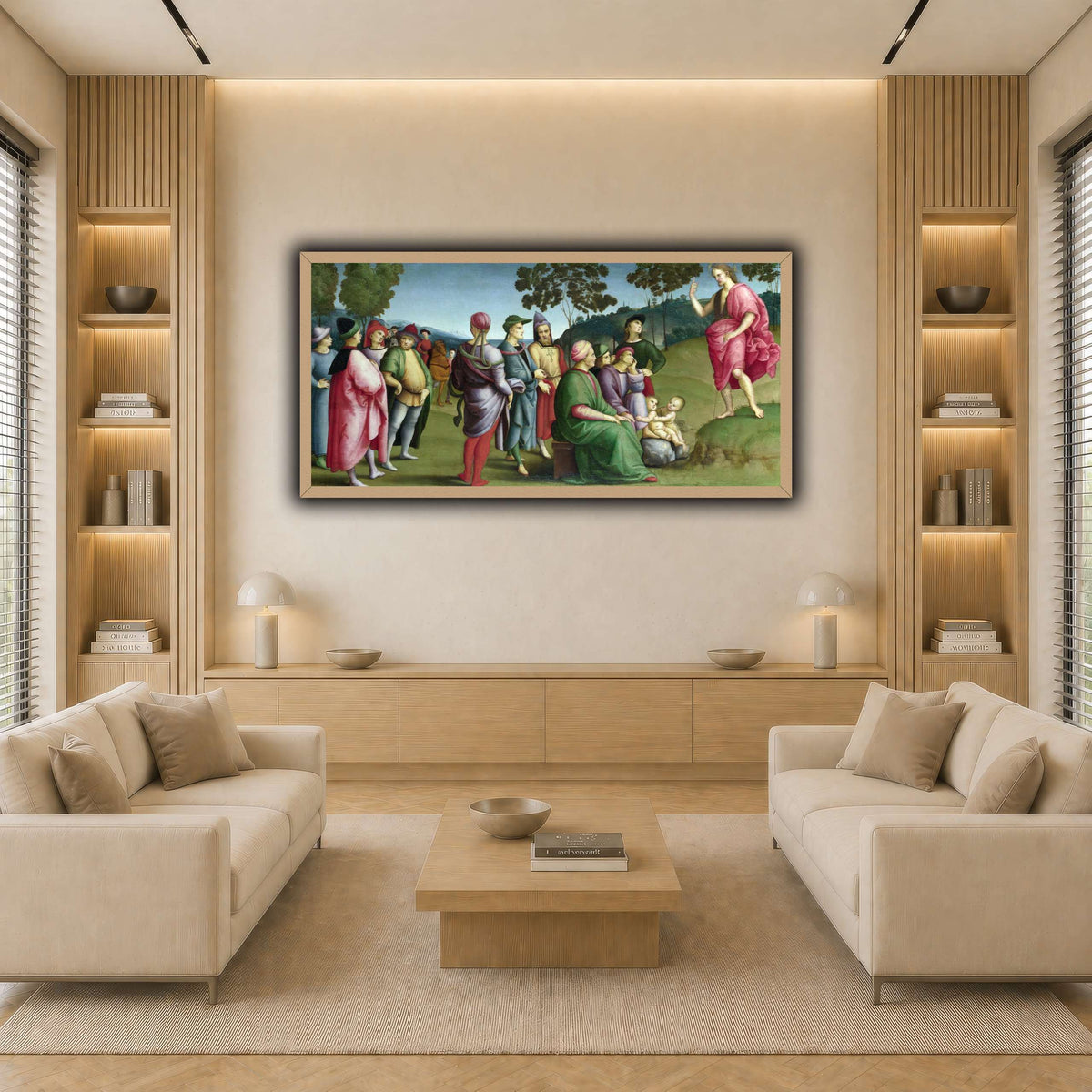 Raffaello_Sanzio_Saint_John_the_Baptist_Preaching light neutral-living room