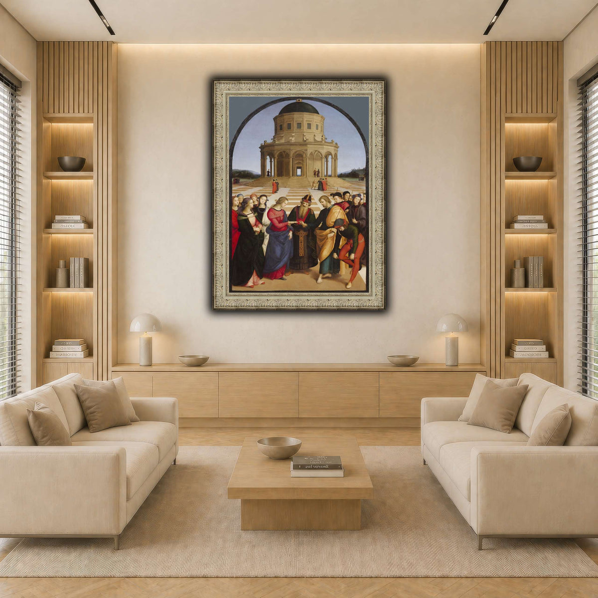 Raffaello_Sanzio_Spozalizio light neutral-living room