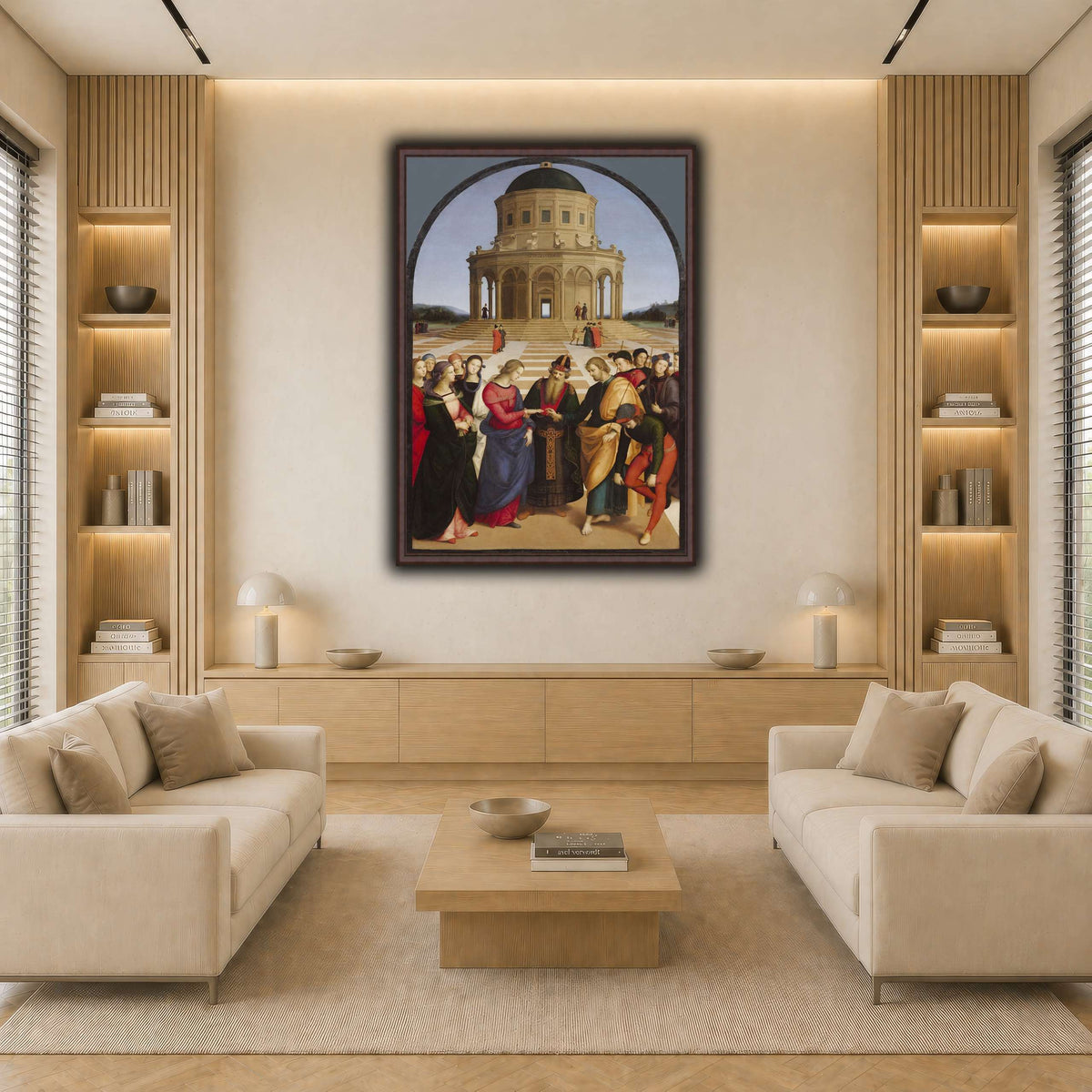 Raffaello_Sanzio_Spozalizio light neutral-living room
