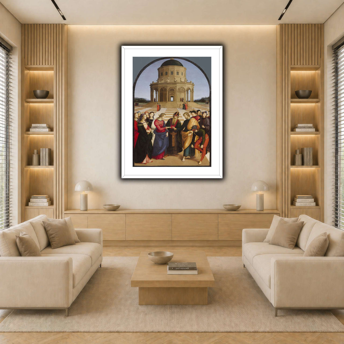 Raffaello_Sanzio_Spozalizio light neutral-living room