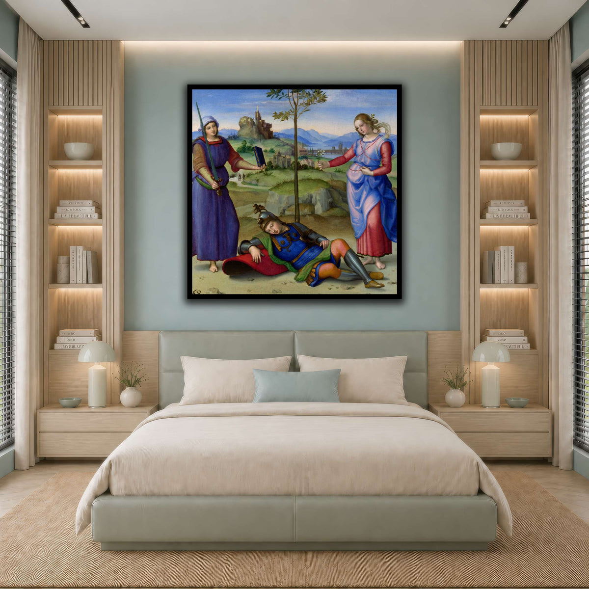 Raffaello_Sanzio_Sueño_del_Caballero cool-bedroom