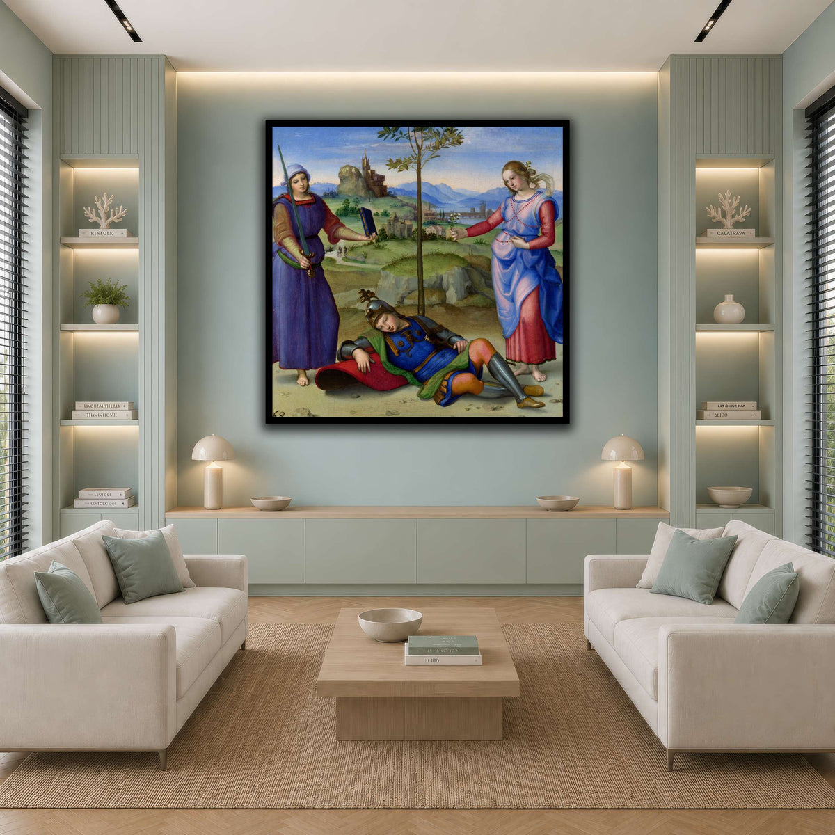 Raffaello_Sanzio_Sueño_del_Caballero cool-living room