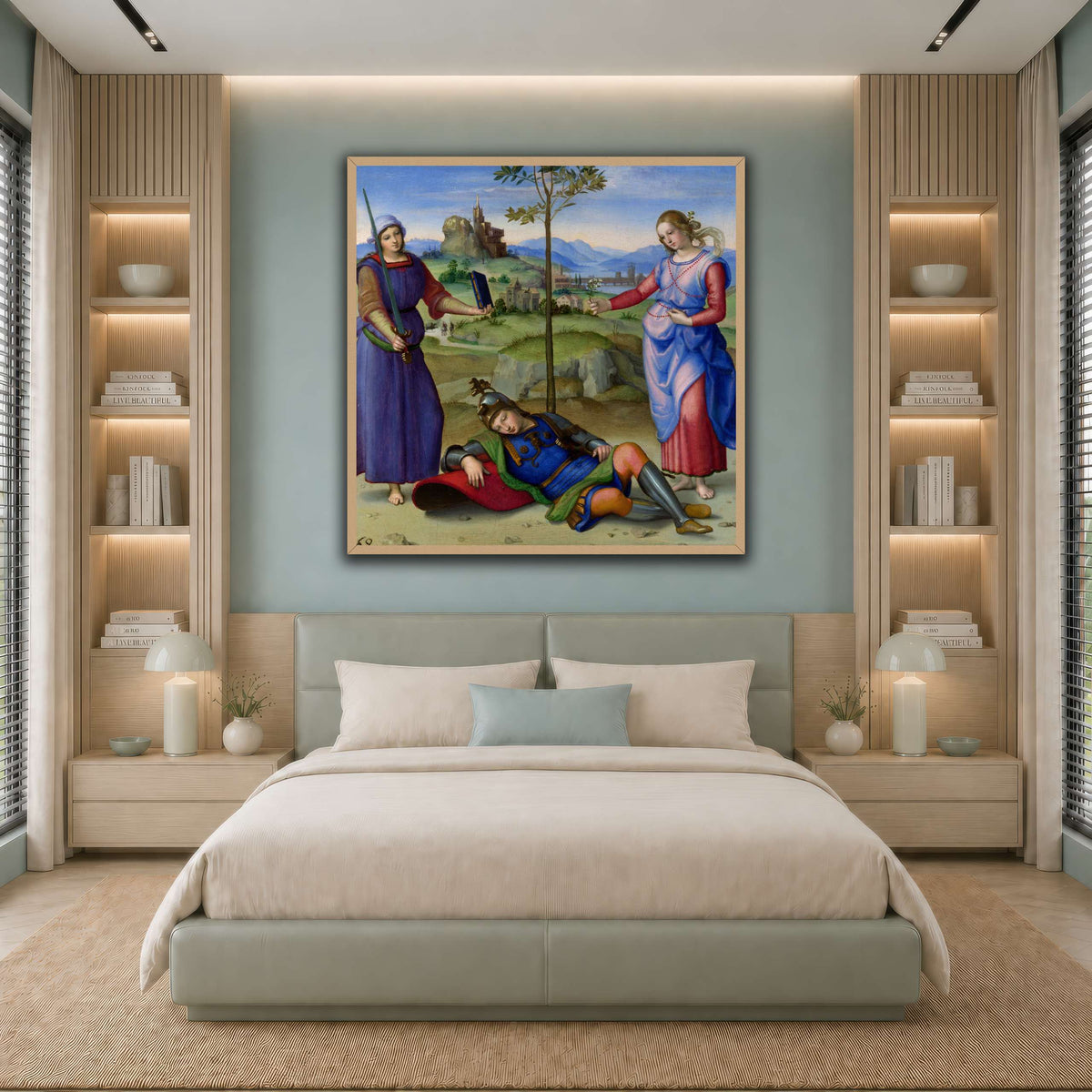 Raffaello_Sanzio_Sueño_del_Caballero cool-bedroom