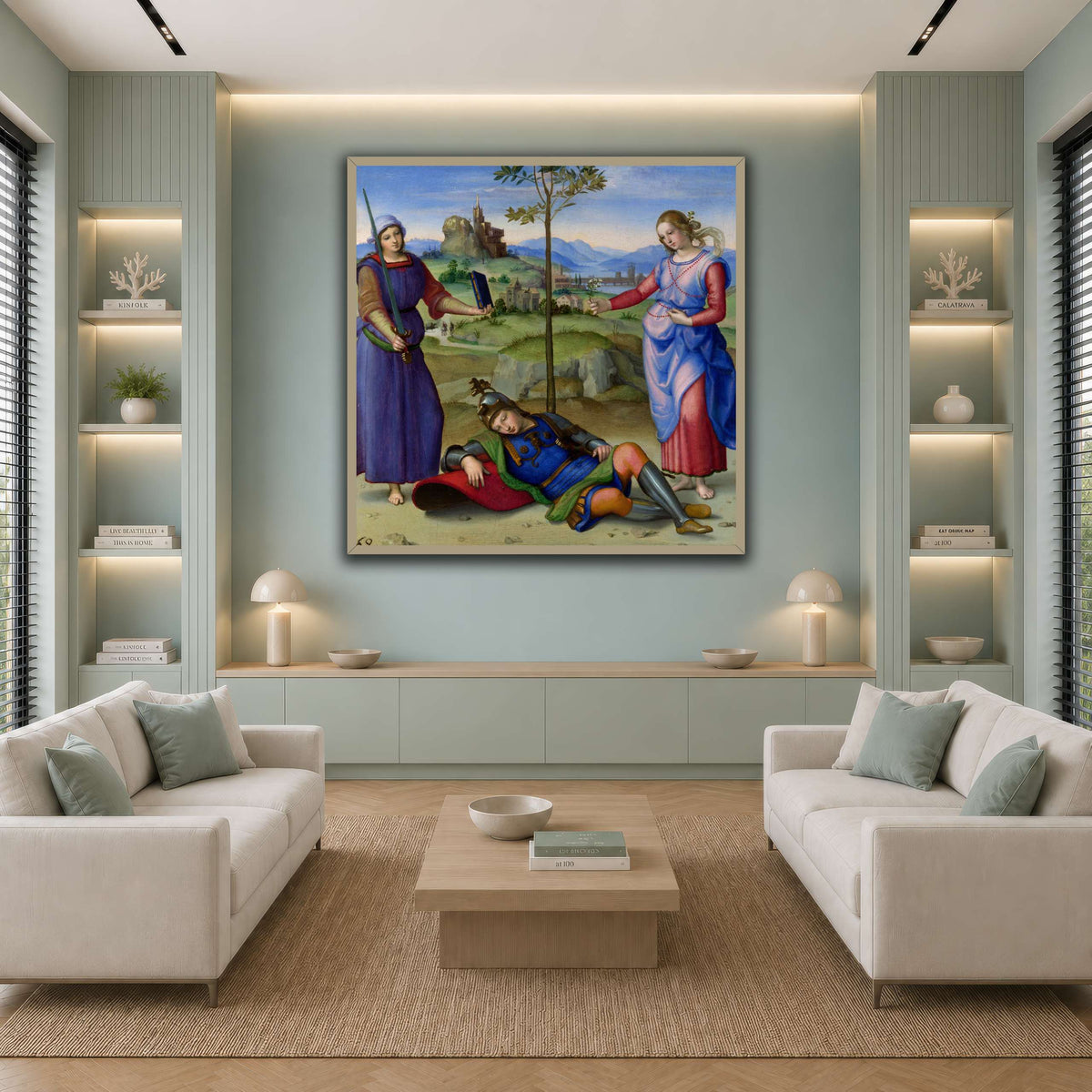 Raffaello_Sanzio_Sueño_del_Caballero cool-living room