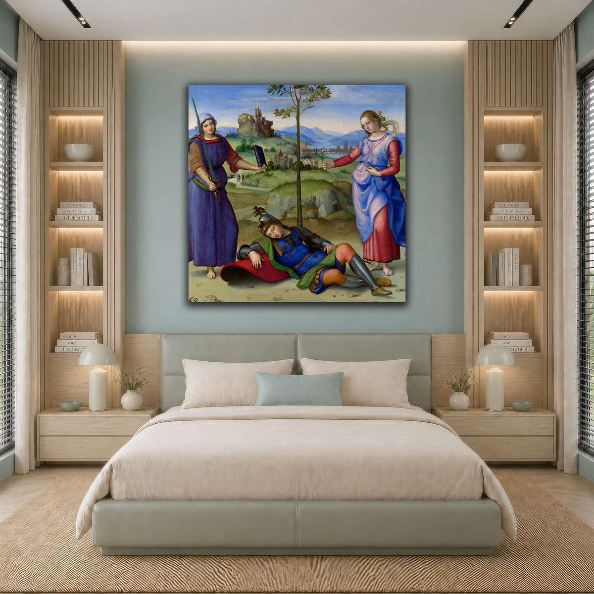 Raffaello_Sanzio_Sueño_del_Caballero cool-bedroom