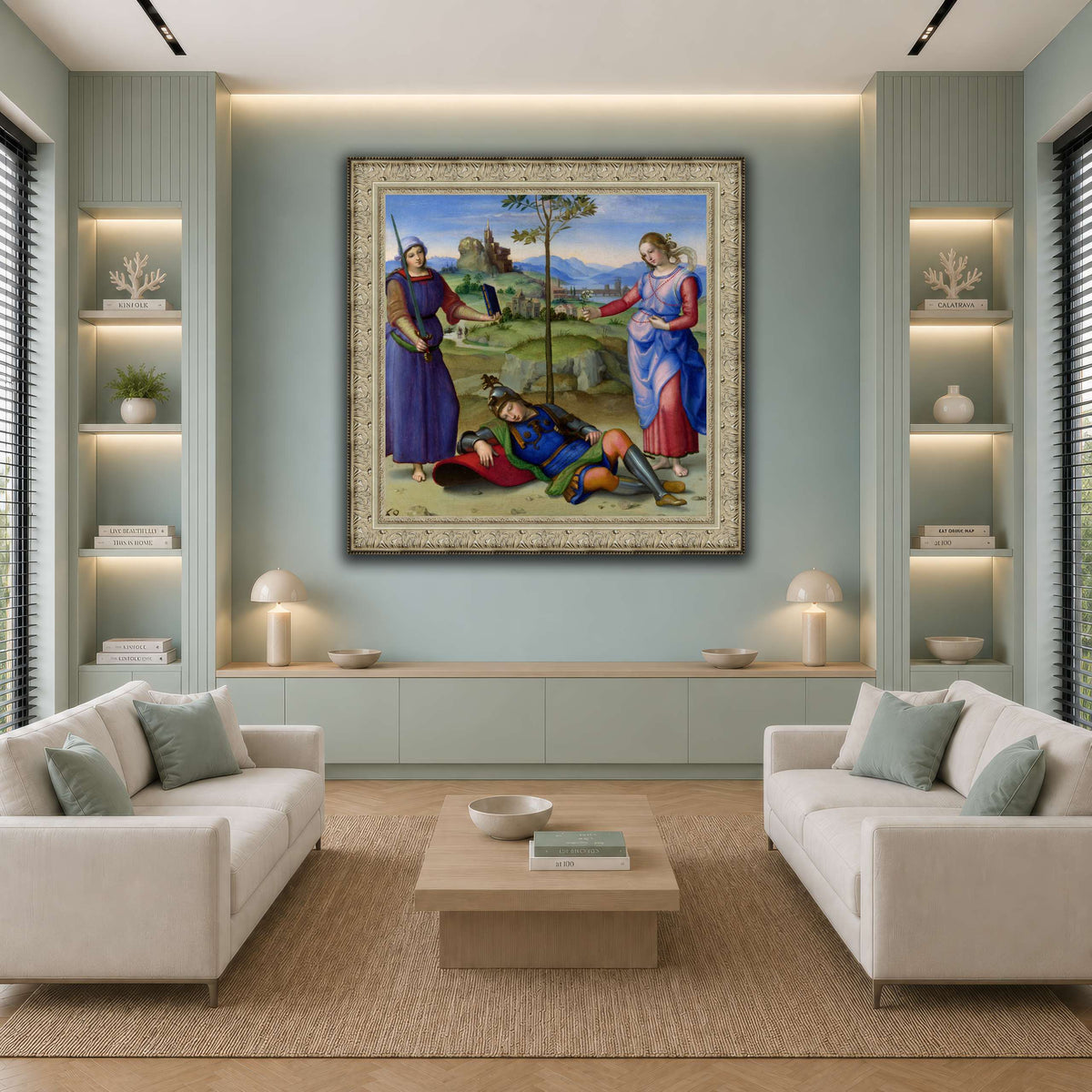 Raffaello_Sanzio_Sueño_del_Caballero cool-living room