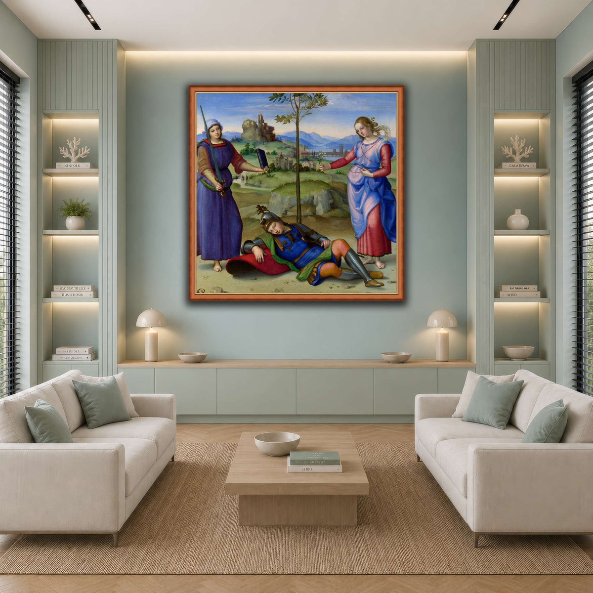 Raffaello_Sanzio_Sueño_del_Caballero cool-living room