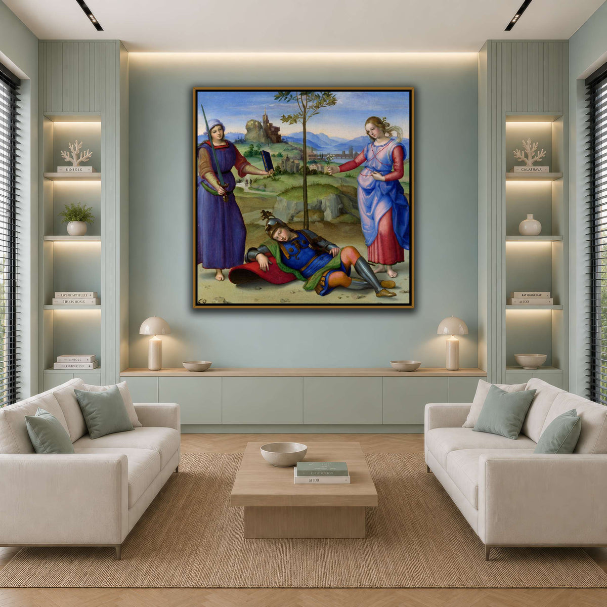 Raffaello_Sanzio_Sueño_del_Caballero cool-living room