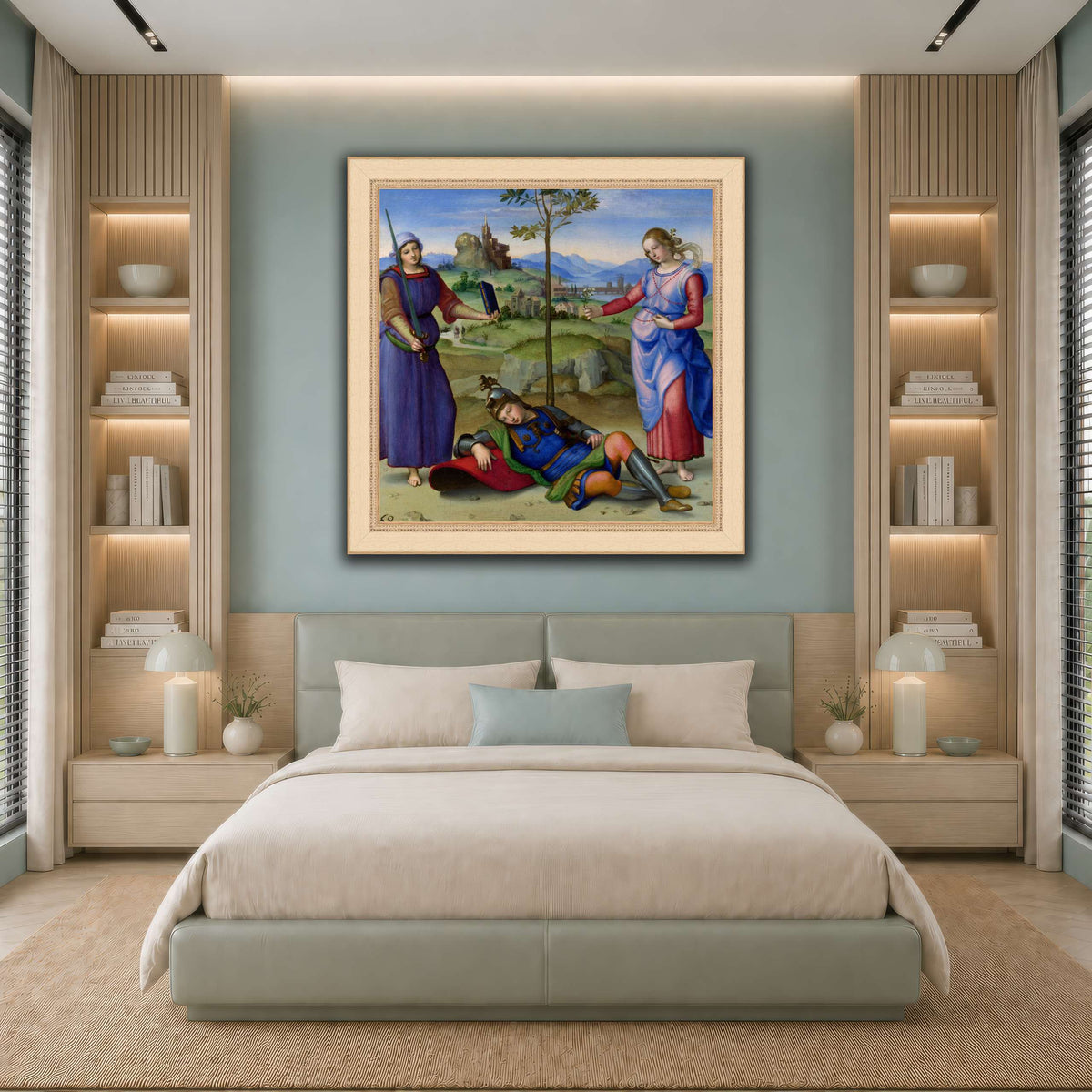 Raffaello_Sanzio_Sueño_del_Caballero cool-bedroom